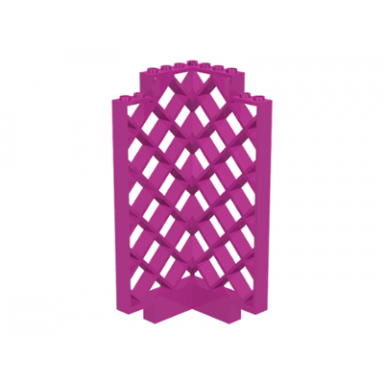dark pink belville wall lattice 6 x 6 x 12 corner