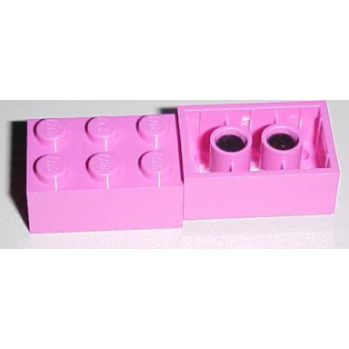 dark pink magnet brick 2 x 3