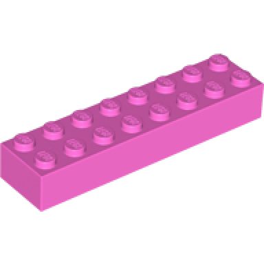 dark pink brick 2 x 8