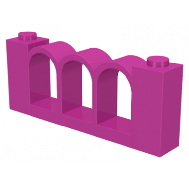 dark pink fence 1 x 6 x 2