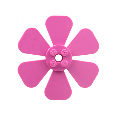 dark pink propeller 6 blade fan 8 x 8