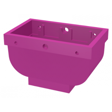 dark pink belville utensil basket