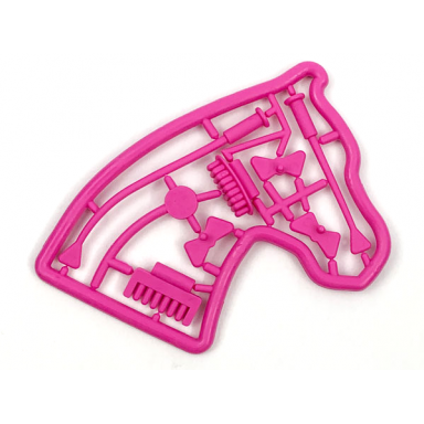 dark pink belville accessories - complete sprue - horse tack