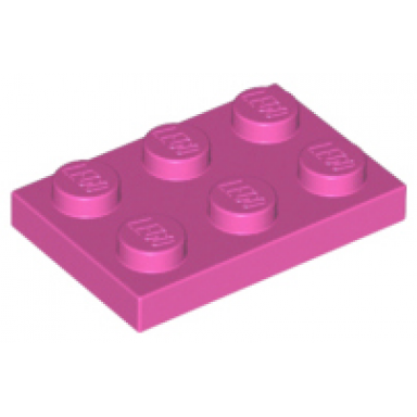 dark pink plate 2 x 3