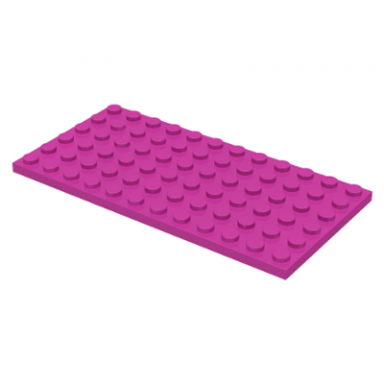 dark pink plate 6 x 12