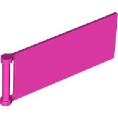 dark pink flag 7 x 3 with bar handle