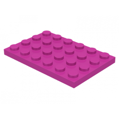 dark pink plate 4 x 6