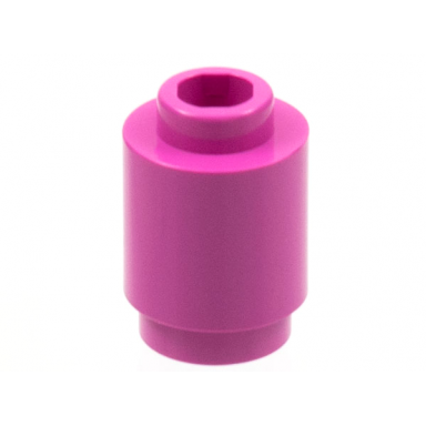 dark pink brick round 1 x 1