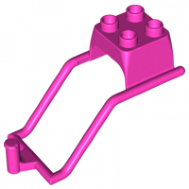 dark pink duplo animal accessory horse harness