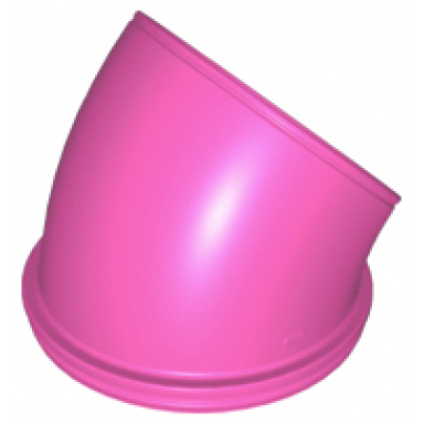 dark pink duplo ball tube 45 degrees