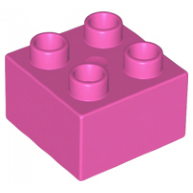 dark pink duplo brick 2 x 2