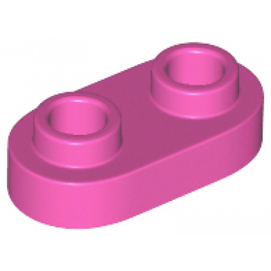 dark pink plate round 1 x 2 with open studs