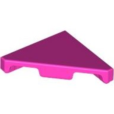 dark pink tile modified 2 x 2 triangular