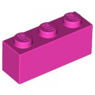 dark pink brick 1 x 3