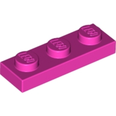 dark pink plate 1 x 3