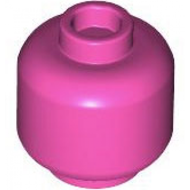 dark pink minifigure head plain