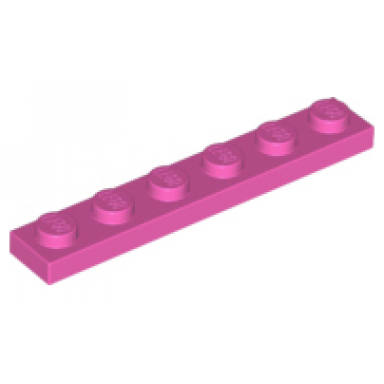 dark pink plate 1 x 6