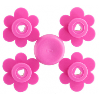 dark pink plant flower small 4 on sprue