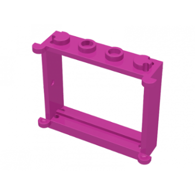dark pink window 1 x 4 x 3