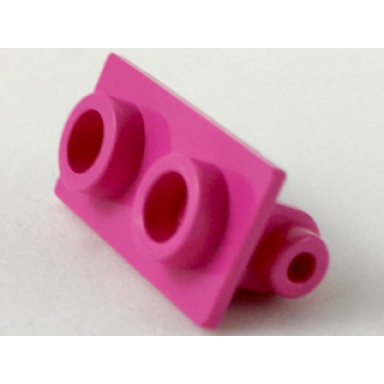 dark pink hinge brick 1 x 2 top plate