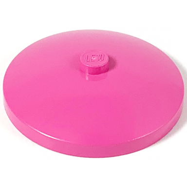 dark pink dish 4 x 4 inverted radar with solid stud