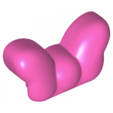 dark pink duplo figure head human accessories large bow