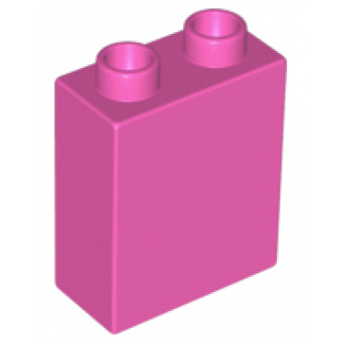 dark pink duplo brick 1 x 2 x 2