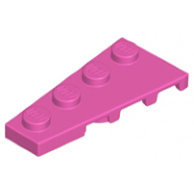 dark pink wedge plate 4 x 2 left