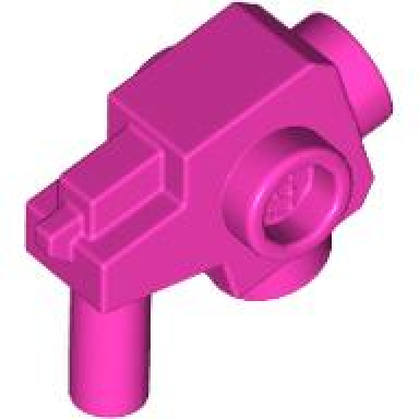 dark pink minifigure weapon gun blaster with studs on sides bottom and front