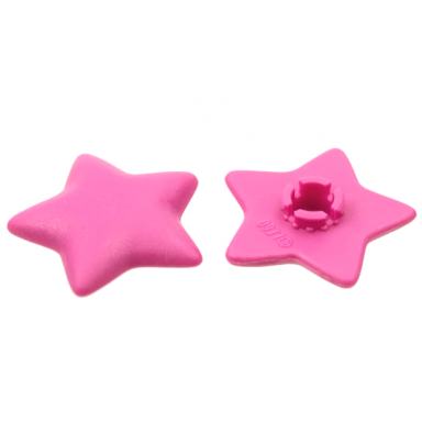dark pink clikits icon star 2 x 2 large with pin