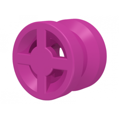 dark pink wheel 8mm d x 6mm