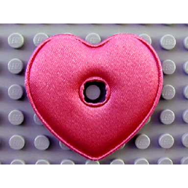 dark pink clikits icon accent cloth puffy heart 5 x 5