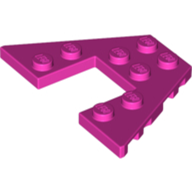 dark pink wedge plate 4 x 6