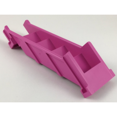 dark pink stairs 4 x 7 x 9 1 3 straight enclosed