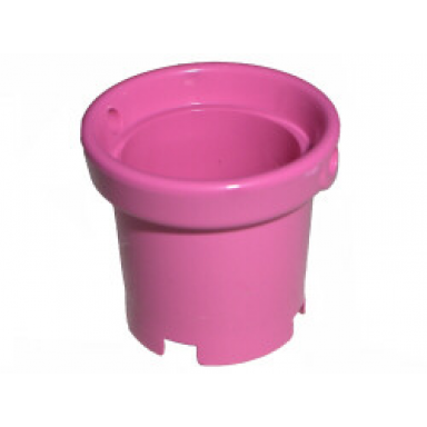 dark pink container bucket 2 x 2 x 2 with handle holes