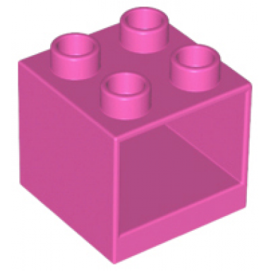 dark pink duplo furniture cabinet 2 x 2 x 1 1 2