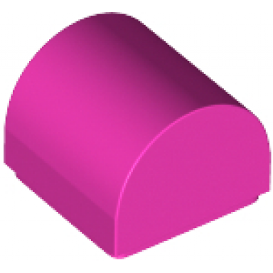 dark pink slope curved 1 x 1 x 2 3 double