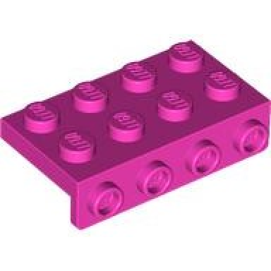 dark pink bracket 2 x 4 - 1 x 4