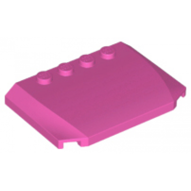 dark pink wedge 4 x 6 x 2 3 triple curved