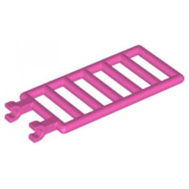 dark pink bar 7 x 3 with 2 open u clips ladder