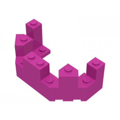 dark pink castle turret top 4 x 8 x 2 1 3