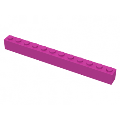dark pink brick 1 x 12