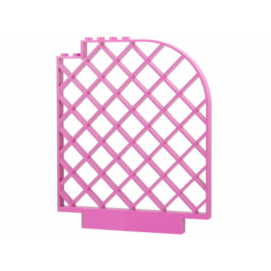 dark pink belville wall lattice 12 x 1 x 12 curved