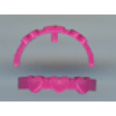 dark pink belville clothes hairband with hearts