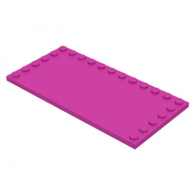 dark pink tile modified 6 x 12 with studs on edges