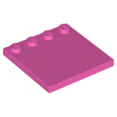 dark pink tile modified 4 x 4 with studs on edge