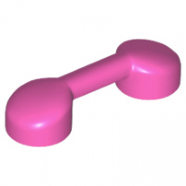 dark pink bar 1 x 3 with 2 stud receptacles radio handle telephone handset