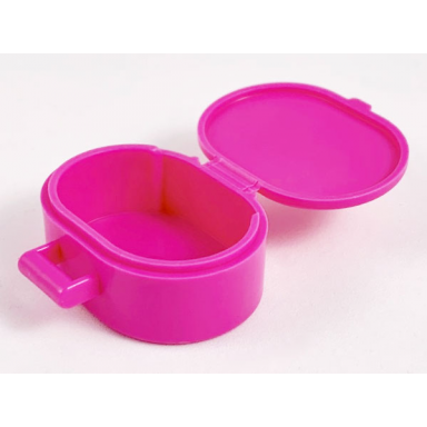 dark pink scala utensil oval case
