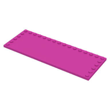 dark pink tile modified 6 x 16 with studs on edges