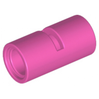 dark pink technic pin connector round 2l with slot pin joiner round